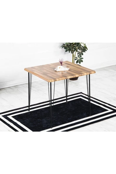 AVVİO Erva 80-80 Yemek Masası Takımı-mutfak Masası Takımı-balkon Masa Takımı Akça - Resim 2