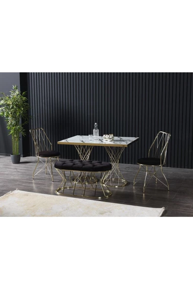 AVVİO Lora 80x120 Mutfak Masa Takımı-yemek Masa Takımı ürün görseli