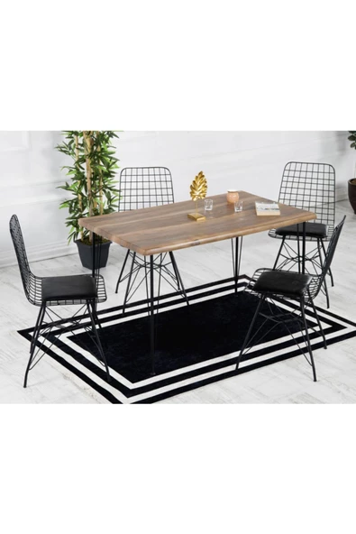 AVVİO Malta 80-120 Yemek Masası Takımı-mutfak Masası Takımı-balkon Masa Takımı - Akça ürün görseli