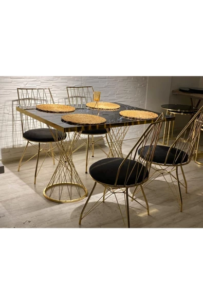 AVVİO 80x120 Belinda 4 Kişilik Mutfak Masası Takımı ürün görseli