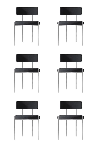 AVVİO Cheri  Gümüş 6 'lI Yemek Odası Sandalyesi Mutfak Masası  Cafe Restorant Sandalyesi (TEDDY SANDALYE) ürün görseli