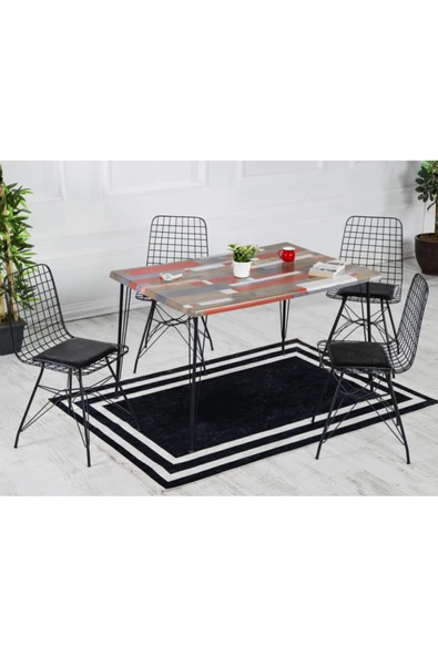 AVVİO Malta 80-120 Yemek Masası Takımı-mutfak Masası Takımı-balkon Masa Takımı - ürün görseli