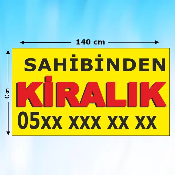 SAHİBİNDEN KİRALIK AFİŞİ_140x80 cm