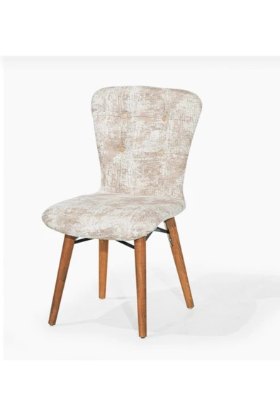 AVVİO Home Zaria Ağaç Ayak Sandalye Krem