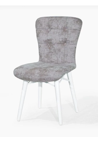 AVVİO Home Zaria Ağaç Ayak Sandalye Gri