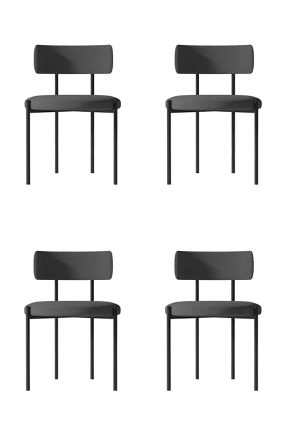 AVVİO Nilya 4 'lü Yemek Odası  Mutfak Masası Sandalyesi Cafe Restorant Sandalyesi (TEDDY SANDALYE) ürün görseli