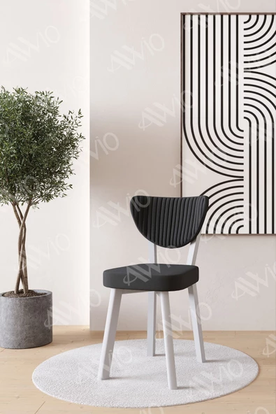 AVVİO Elma BEYAZ  Mutfak Sandalyesi Yemek Odası Bahçe Balkon Otel Restoran Kafe Sandalyesi ürün görseli