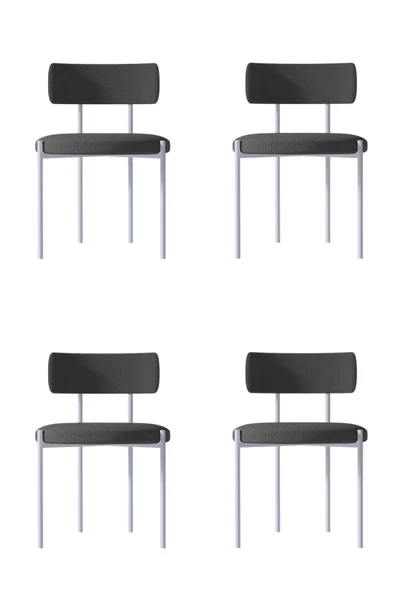 AVVİO Vilza 4'LÜ Beyaz Yemek Odası Mutfak Masası Sandalyesi Cafe Makyaj Sandalyesi (TEDDY SANDALYE) ürün görseli