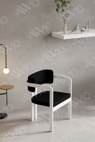 AVVİO TRENTO Tokyo Sandalye Beyaz Mutfak Salon Yemek Odası Sandalyesi Demonte Metal Ayak ürün görseli