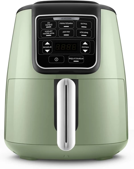 Karaca Air Pro Cook 3in1 XL 4 lt Grasmere Green Yağsız Fritöz