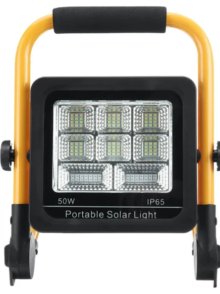 50 Watt Güneş Enerjili Solar Şarj Edilebilir 4 Modlu Acil Durum LED Paneli AA185