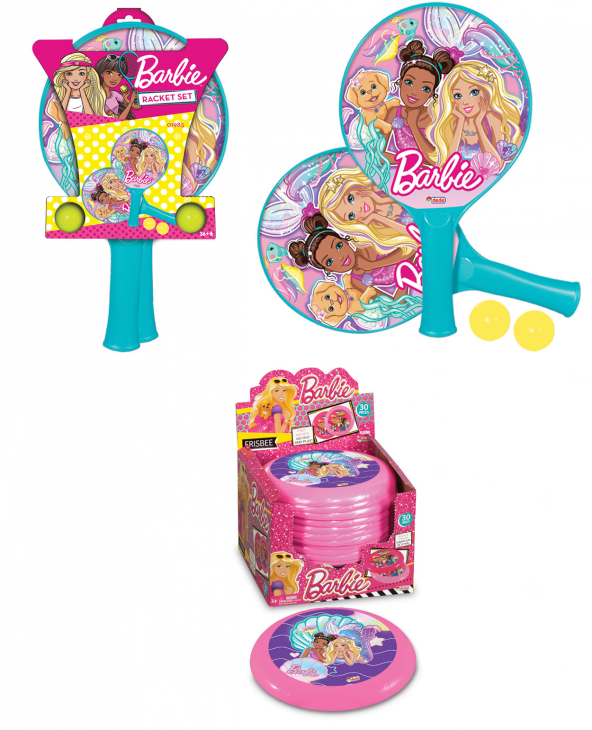 Barbie Raket Set + Barbie Frizbi
