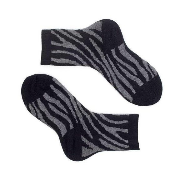 Zebra Desenli Çorap