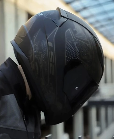 LS2 RAPIDD 2 CRYPT MAT SİYAH KASK - 3