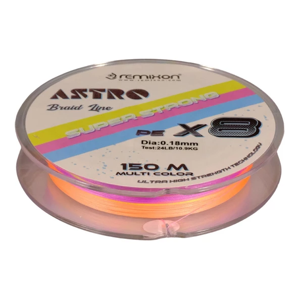 Remixon Astro 8B Multicolor 150m İp Misina Kalınlık (mm) : 0,25mm - Resim 3