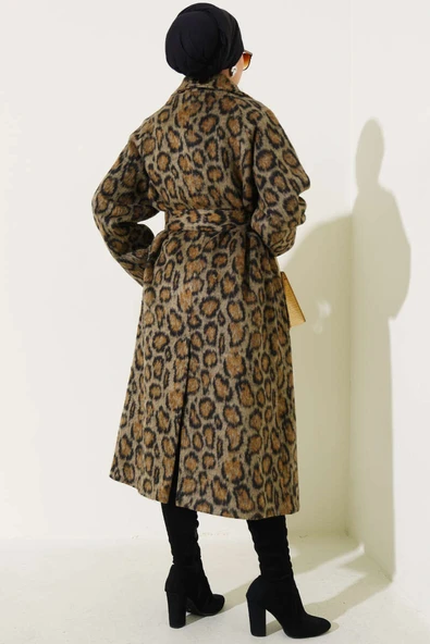 Leopar Desen Kuşaklı Kaban Leopar - 3