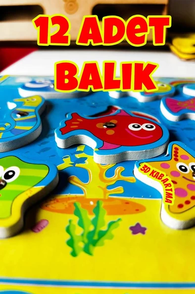 Kidsan Mıknatıslı Balık Tutma Puzzle  Oyunu - 3