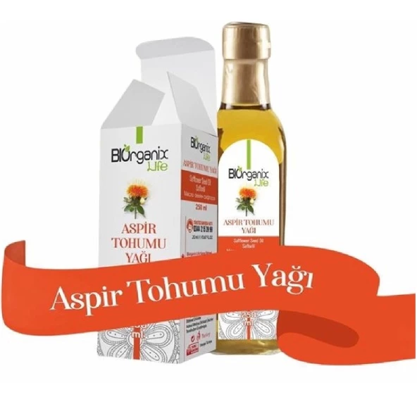 Bıorganıx Saf Aspir Tohumu Yağı Soğuk Pres 250ml