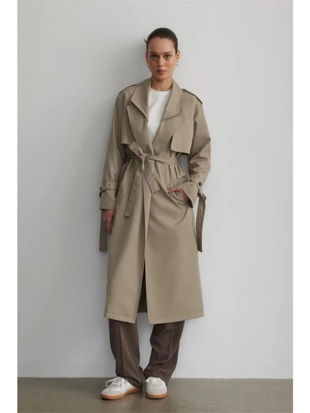 Suud Collection Haki Re-edition 1980 Trençkot