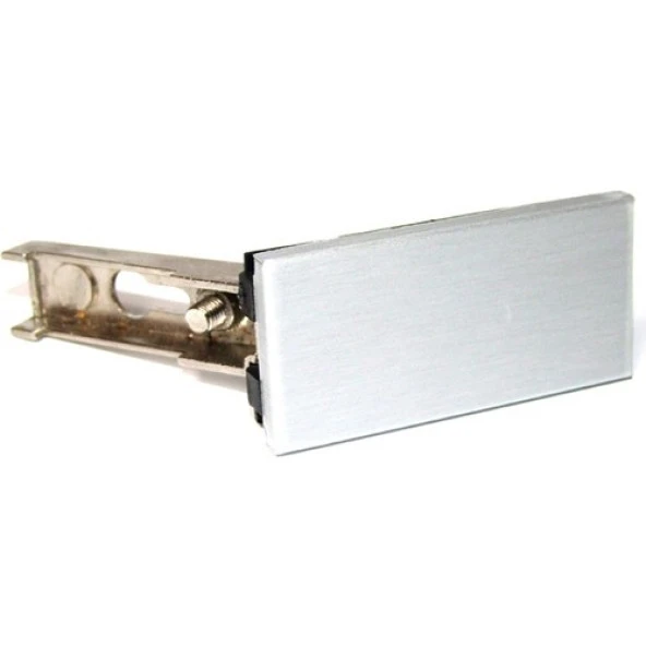 Samet Aluminyum Kapaklı Köşeli Cam Menteşesi