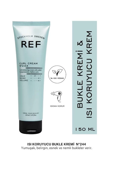 REF STOCKHOLM Curl Cream N°244 150 Ml Isı Koruyucu Bukle Kremi