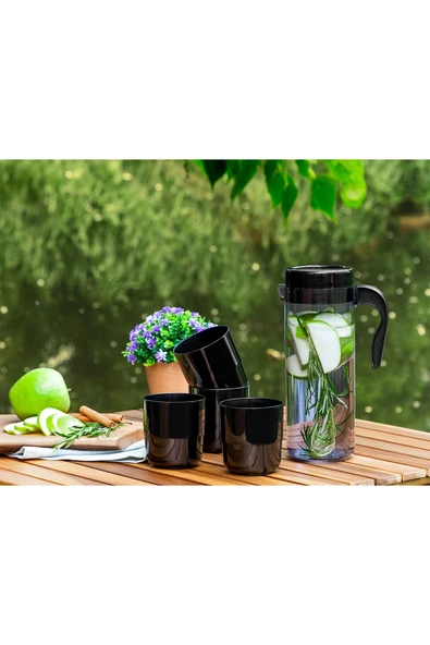 Madame Coco Laure 4 Bardaklı Sürahi Seti ürün görseli 1