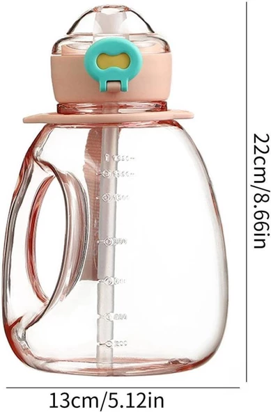 Shotay Hippo Su Matarası XL Tritan Mavi 1300Ml - 4