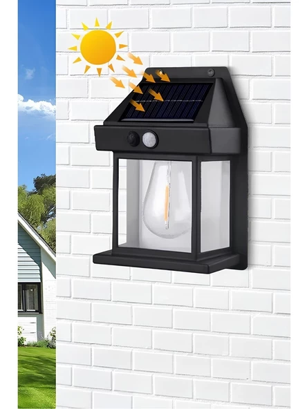 2024 Model Suya Dayanıklı Harekete Duyarlı Güneş Enerjili Solar LED Dış Mekan Bahçe Lambası D08 - 4