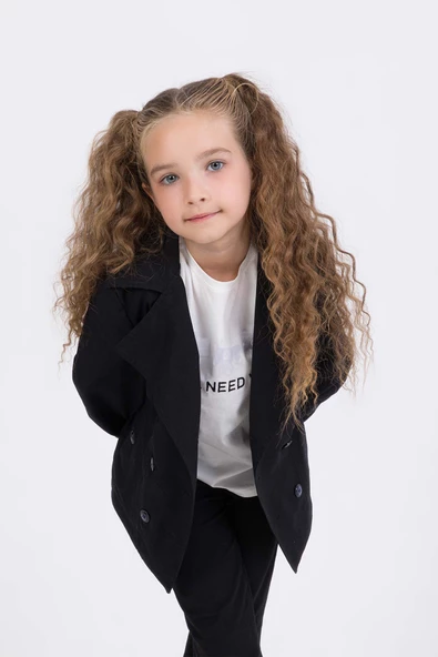 Çift Cepli Su Geçirmez Kız Çocuk Trençkot Yağmurluk - 10