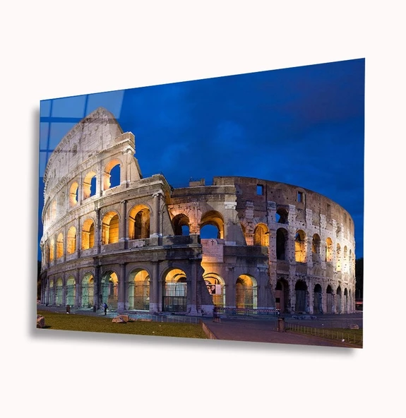 Antik Mimari Dekoratif ve Modern Cam Tablo ürün görseli