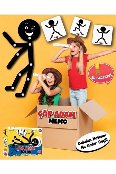 Kidsan Çöp Adam Memo Oyunu - 3