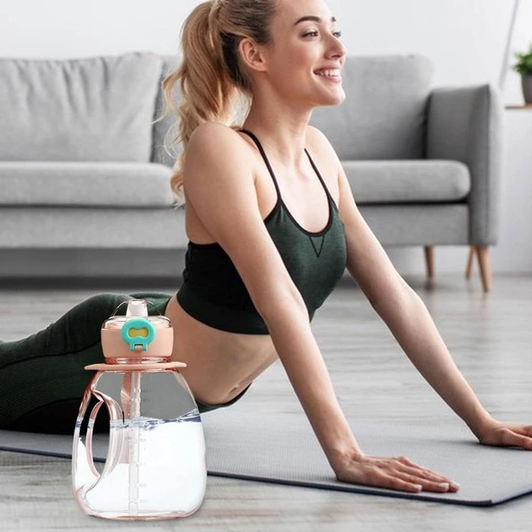 Shotay Hippo Su Matarası XL Tritan Mavi 1300Ml - 5