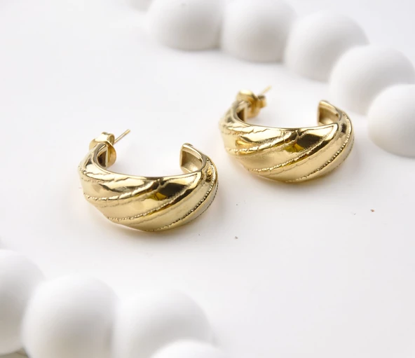 Kadın Çelik Küpe ürün görseli 1