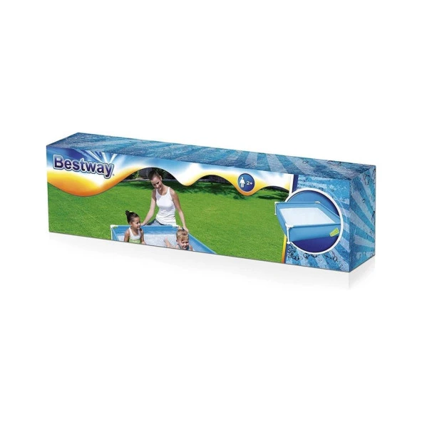 Bestway Kare Portatif Çocuk Havuzu 122X122X30,5 cm 56217 - 3