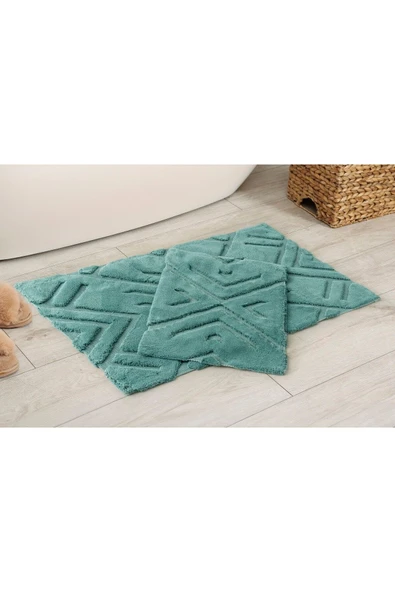 Cottonbox Pamuklu Paspas Seti Blow Mint 60x100+40x60