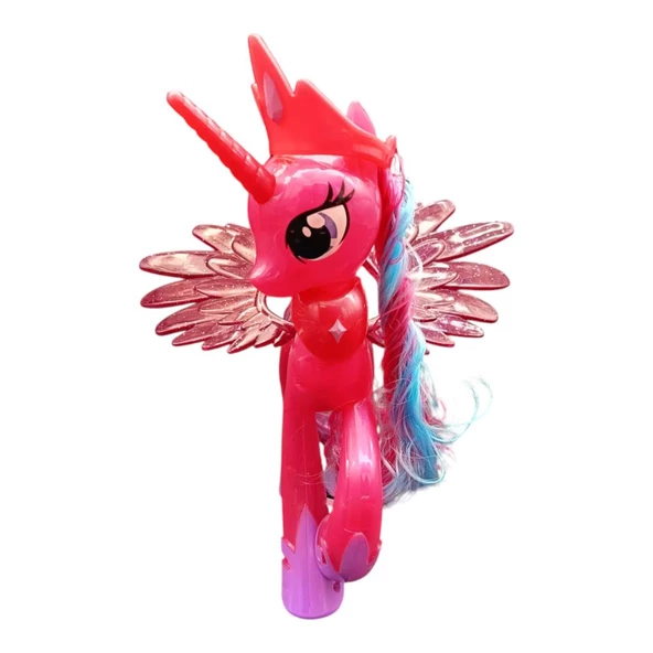 Farbu Renkli Pony At Büyük (013), Sesli Işıklı Saçlı Pony Ve Ailesi My Little Pony Seti - 2