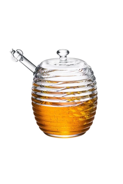 Lorenzo Kaşıklı Cam Bal Kavanozu - 240ml - Resim 4