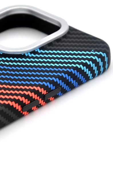 iPhone 11 Uyumlu Dijital Desenli MagSafe Şarj Özellikli Silikon Kapak Kılıf - Resim 3