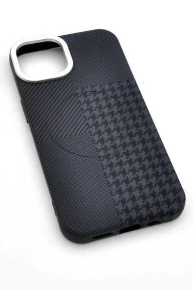 iPhone 16 Uyumlu Dijital Desenli MagSafe Şarj Özellikli Silikon Kapak Kılıf ürün görseli