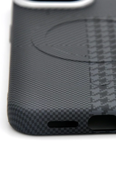 iPhone 11 Uyumlu Dijital Desenli MagSafe Şarj Özellikli Silikon Kapak Kılıf - Resim 4