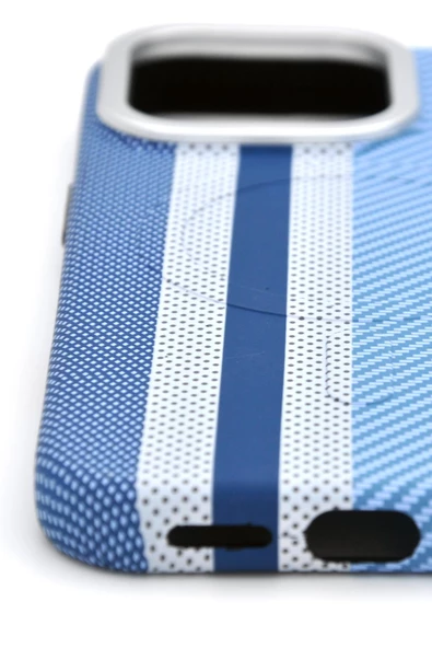 iPhone 15 Pro Max Uyumlu Dijital Desenli MagSafe Şarj Özellikli Silikon Kapak Kılıf - Resim 4