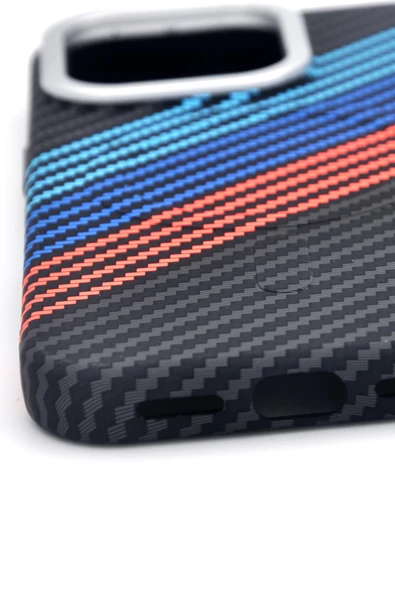 iPhone 15 Uyumlu Dijital Desenli MagSafe Şarj Özellikli Silikon Kapak Kılıf - Resim 4