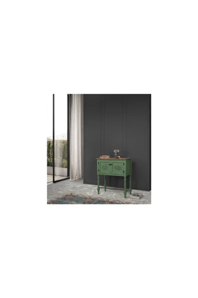 Onurdesign Dresuar Ahşap Pastel Boyalı Eskitme Tarz Dresuar - 2