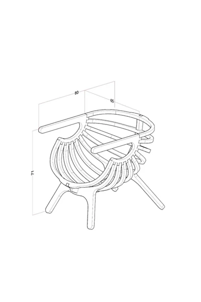 Onurdesign Konfor Ahşap Berjer - Resim 4