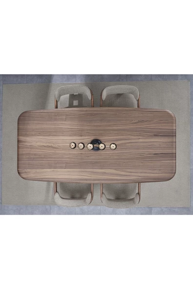 Onurdesign Vega Mdf Kaplamalı Yemek Masası - Resim 4