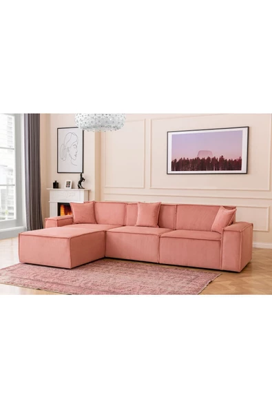 Onurdesign Pink Köşe Koltuk Takımı