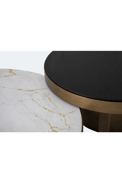 Onurdesign Mermer Desen Orta Sehpa - Resim 5