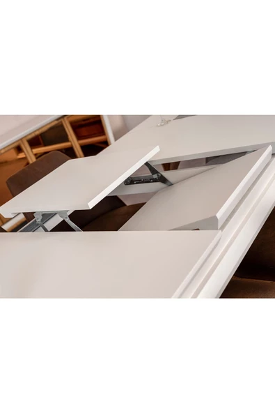 Onurdesign Hilton Açılır Mdf Kaplamalı Yemek Masası - Resim 3