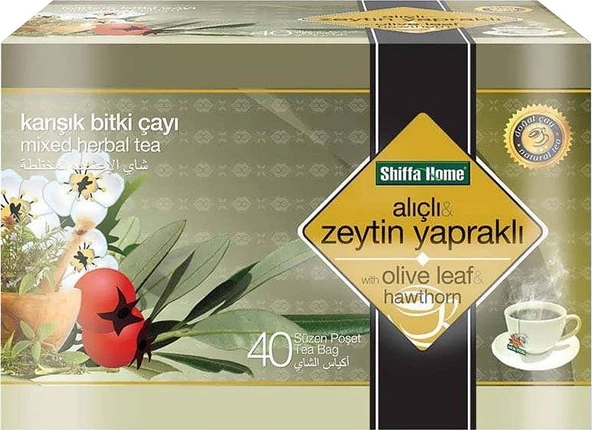 Shiffa Home Karışık Bitki Çayı Alıçlı Zeytin Yapraklı 40 lı