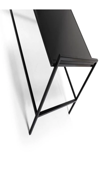 Onurdesign Zuma Metal Ayaklı Siyah Camlı Orta Sehpa - 4